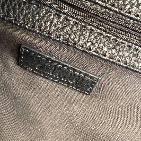 Clarks Colorblock Pebbled Leather Shoulder Tote - Picture 4 of 4